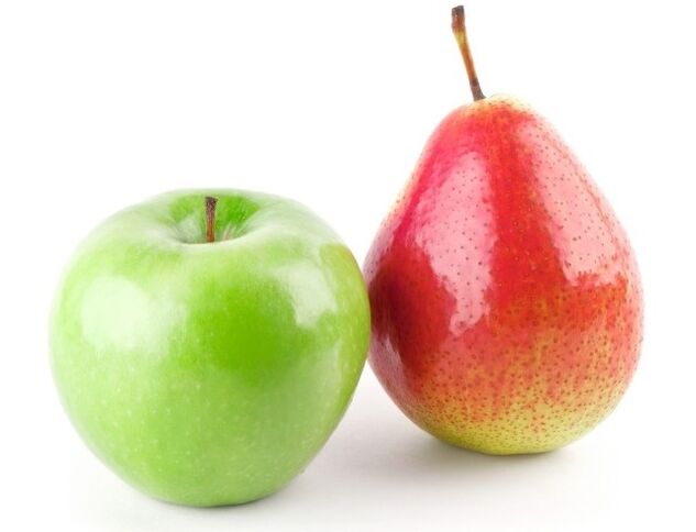 mollë dhe dardhë për dietë dukan