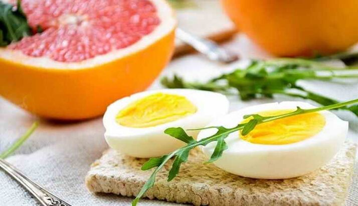 dietë të bardhë veze