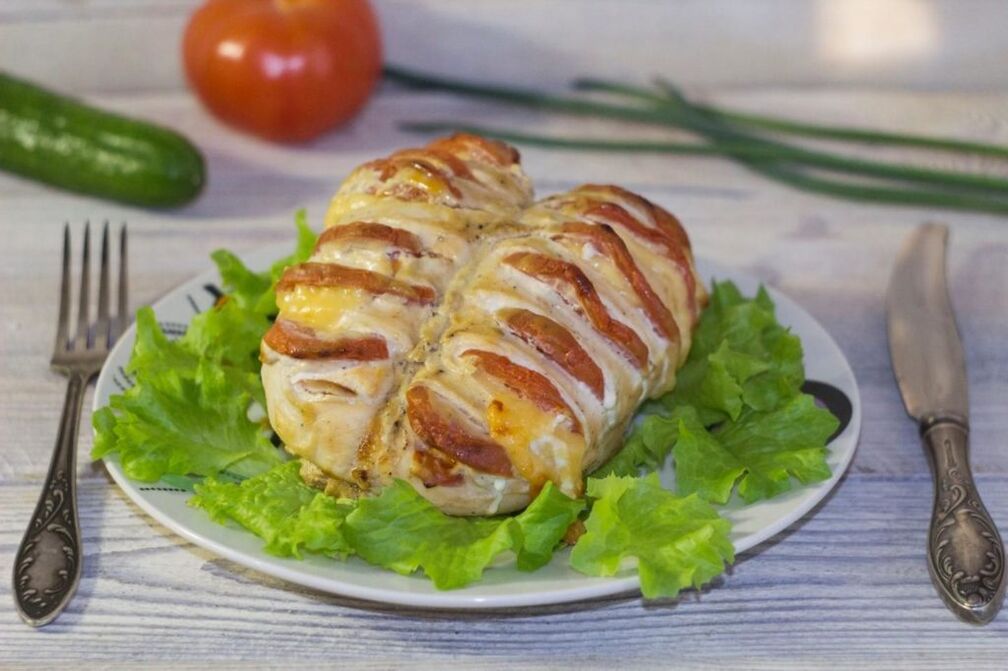 gjoks pule në një dietë proteinike